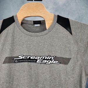 Harley Davidson Shirt Size 2XL Gray Screamin Eagles Motorcycles Scranton PA Mens